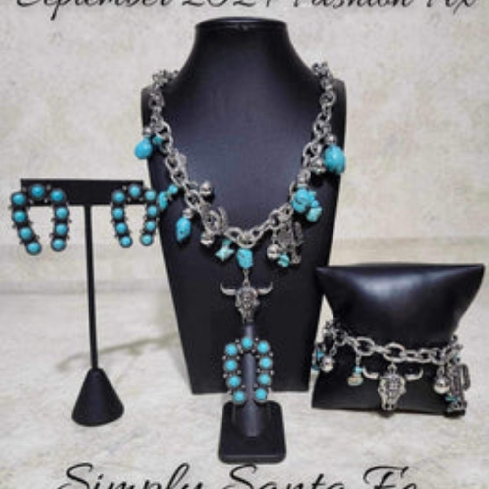 paparazzi Turquoise Southwestern Charm Earring Set